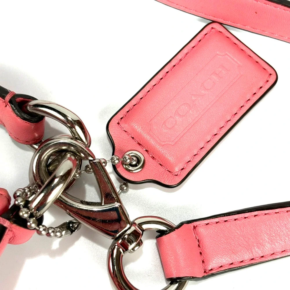 VTG Coach Kristin Leather Crossbody Bag Pink Shoulder Bag Hobo Purse Zip F22308